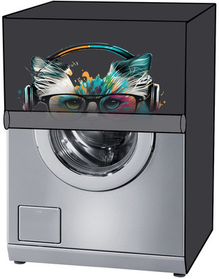 KVAR Front Loading Washing Machine  Cover(Width: 67 cm, Grey)