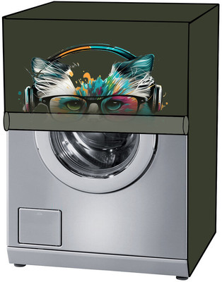 KVAR Front Loading Washing Machine  Cover(Width: 71 cm, Green)