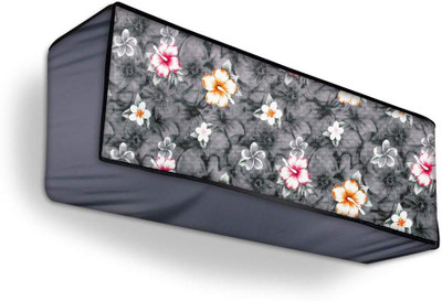 Priyabhakta Air Conditioner  Cover(Width: 33.02 cm, Grey Flower)