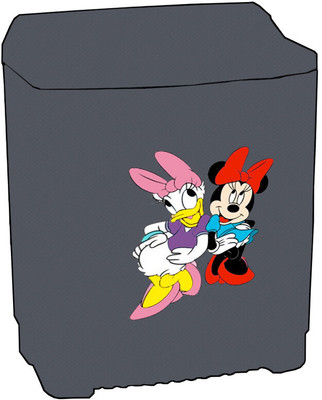 Delideal Semi-Automatic Washing Machine  Cover(Width: 82 cm, Grey)