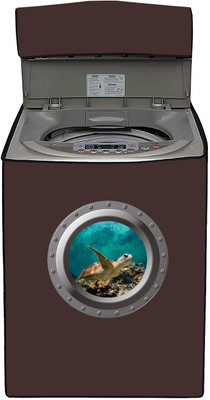 SIMSSOLUTIONS Top Loading Washing Machine  Cover(Width: 66.7 cm, Brown)