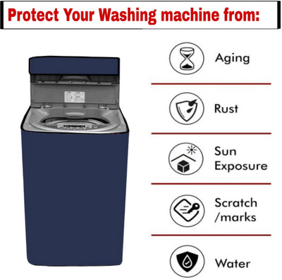 buybuzz Top Loading Washing Machine  Cover(Width: 56 cm, Blue)