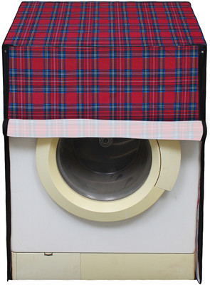 LITHARA Front Loading Washing Machine  Cover(Width: 60.96 cm, Red, Blue)