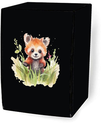 Delideal Front Loading Washing Machine  Cover(Width: 58 cm, Black)
