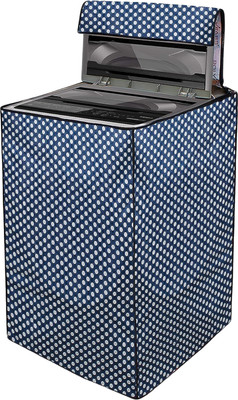Casadiasi Top Loading Washing Machine  Cover(Width: 55 cm, Blue Polka)