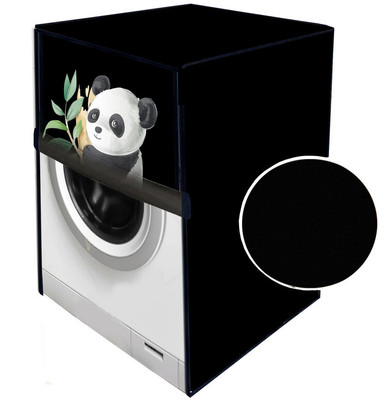 JM Homefurnishings Front Loading Washing Machine  Cover(Width: 69 cm, Black)