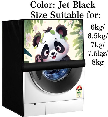 Declooms Front Loading Washing Machine  Cover(Width: 61 cm, Black)