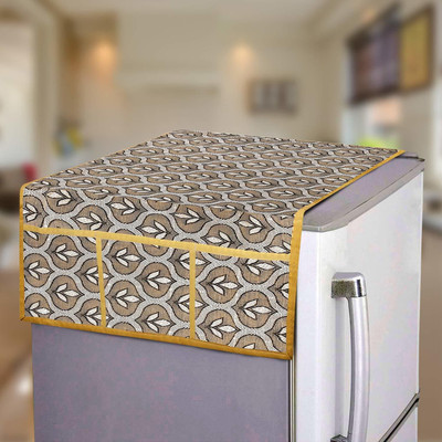 E-Retailer Refrigerator  Cover(Width: 53 cm, Gold)