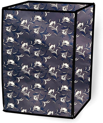 JM Homefurnishings Front Loading Washing Machine  Cover(Width: 67 cm, Gray, Blue)