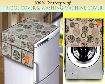 RELOOK INDUSTRIES Front Loading Washing Machine  Cover(Width: 58 cm, Beige, Brown)