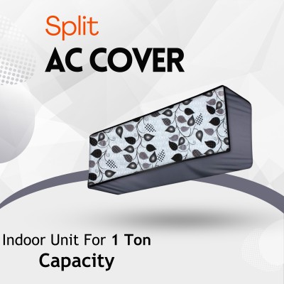 Lala Maneet Air Conditioner  Cover(Width: 29.21 cm, Grey Leaf)