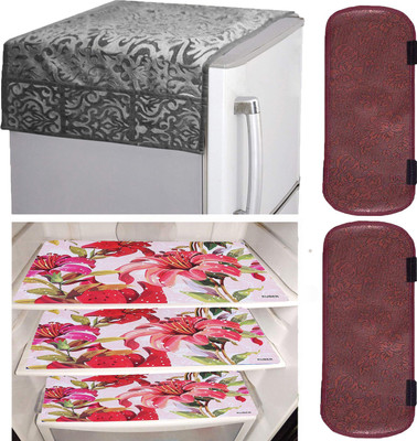 KUBER INDUSTRIES Refrigerator  Cover(Width: 56 cm, Grey)
