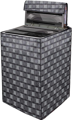 MVNK Group Top Loading Washing Machine  Cover(Width: 64 cm, Grey Checks)