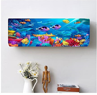 TURIYA Air Conditioner  Cover(Width: 97 cm, Multicolor)