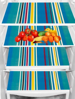 REVEXO Fridge Mat(Width: 32 cm, Multicolor, Transparent)