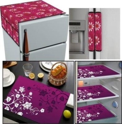 MEXICOT Refrigerator  Cover(Width: 95 cm, Pink)