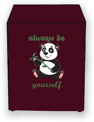 Hizing Front Loading Washing Machine  Cover(Width: 62 cm, Maroon, White)