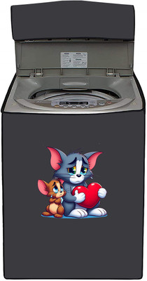 SO HOMEFURNISHING Top Loading Washing Machine  Cover(Width: 55.2 cm, Grey)