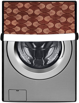 Nitasha Front Loading Washing Machine  Cover(Width: 60 cm, maroon, beige)