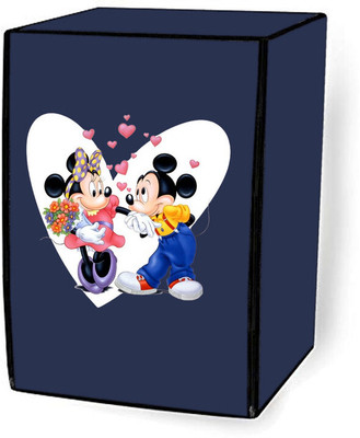 Delideal Front Loading Washing Machine  Cover(Width: 56 cm, Blue)