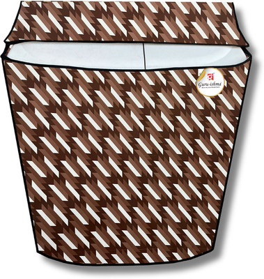 GURU-ISHMA Semi-Automatic Washing Machine  Cover(Width: 82.55 cm, Brown, Silver)