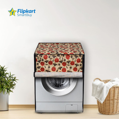 Flipkart SmartBuy Front Loading Washing Machine  Cover(Width: 61 cm, Cream Red)