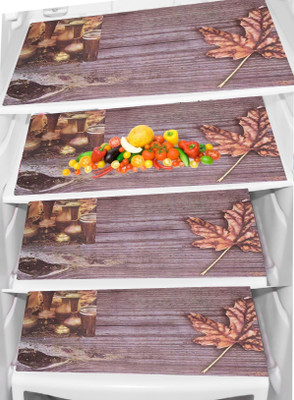 Trendy Rabbit Fridge Mat(Width: 32 cm, Black)
