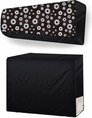 JR Creation Air Conditioner  Cover(Width: 117 cm, Black)
