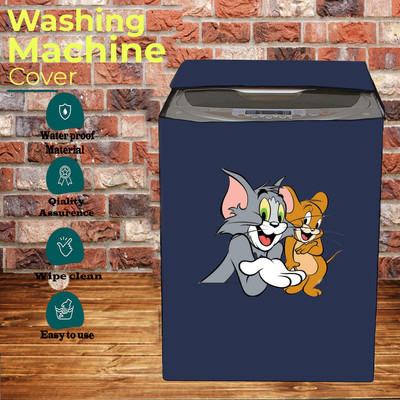 KVAR Top Loading Washing Machine  Cover(Width: 68 cm, Blue)