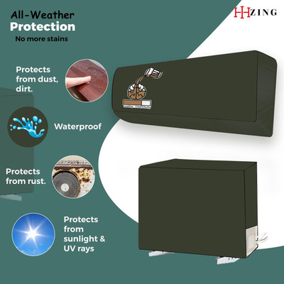 Hizing Top Loading Washing Machine  Cover(Width: 115 cm, Green, Brown)