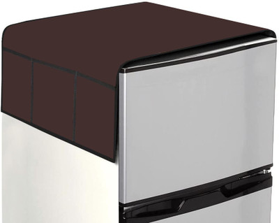 ME AND ME Refrigerator  Cover(Width: 56 cm, Brown)
