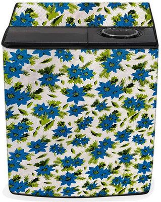 SAVEIT Semi-Automatic Washing Machine  Cover(Width: 61 cm, Blue, Off White)