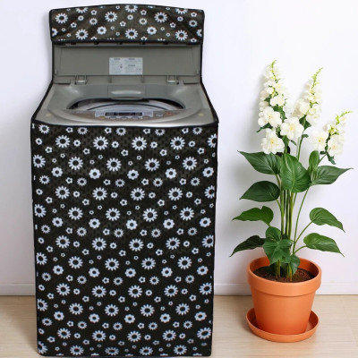 SANRAKSSHAN Top Loading Washing Machine  Cover(Width: 58.42 cm, Black, White)