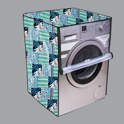 Nitasha Front Loading Washing Machine  Cover(Width: 60 cm, Blue, White, Clear)