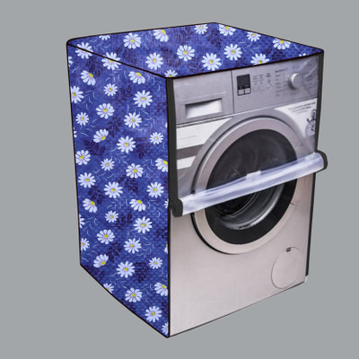 Nitasha Front Loading Washing Machine  Cover(Width: 61 cm, Blue, White, Cream)