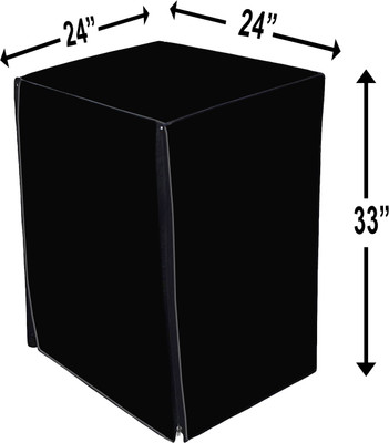 SVASTI Front Loading Washing Machine  Cover(Width: 60.6800000000003 cm, Black)