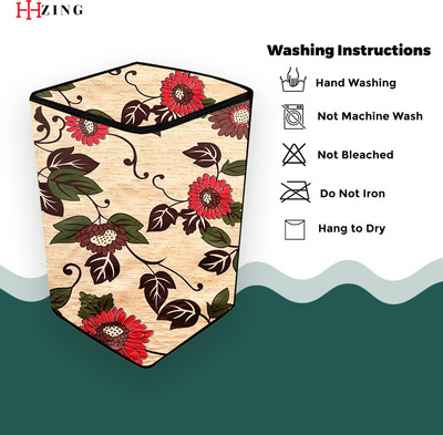 Hizing Top Loading Washing Machine  Cover(Width: 69 cm, Beige)