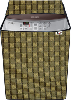 AAVYA UNIQUE FASHION Top Loading Washing Machine  Cover(Width: 63.7 cm, Brown,Gold)