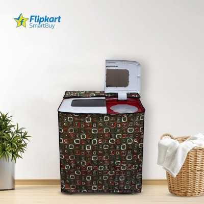 Flipkart SmartBuy Semi-Automatic Washing Machine  Cover(Width: 89 cm, Green, Red)