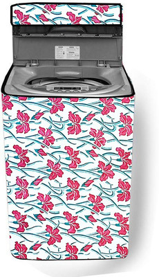 JM Homefurnishings Top Loading Washing Machine  Cover(Width: 66 cm, Pink, Green)
