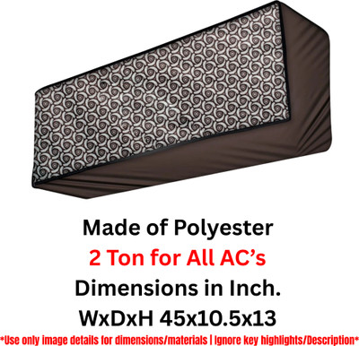 SOHTRA Air Conditioner  Cover(Width: 111 cm, Brown Round)