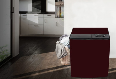 Hillberg Semi-Automatic Washing Machine  Cover(Width: 81.5 cm, Maroon)