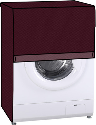 JM Homefurnishings Front Loading Washing Machine  Cover(Width: 63 cm, Maroon)