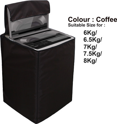 Star Weaves Top Loading Washing Machine  Cover(Width: 61 cm, Coffee)