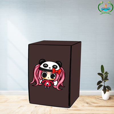 DREAMINDIANASSOCIATION Front Loading Washing Machine  Cover(Width: 66 cm, Brown)