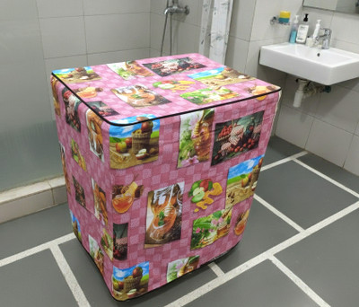 Keoti Semi-Automatic Washing Machine  Cover(Width: 83 cm, Pink, Brown)