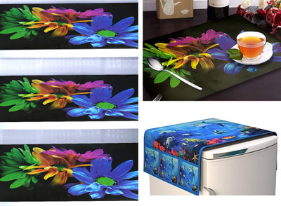 ARTESHKK Refrigerator  Cover(Width: 30 cm, Multicolor)