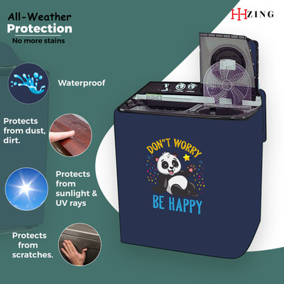 Hizing Semi-Automatic Washing Machine  Cover(Width: 83 cm, Blue)