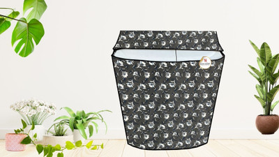 GURU ISHMA Semi-Automatic Washing Machine  Cover(Width: 88.9 cm, grey)