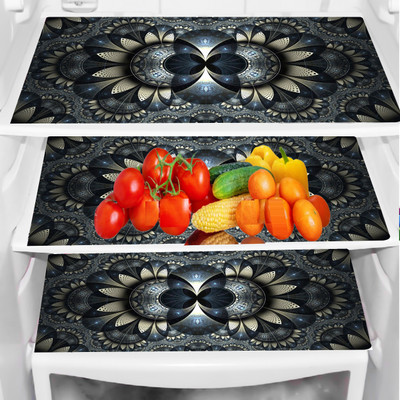 SANRAKSSHAN Fridge Mat(Width: 44 cm, Multicolor)